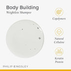 PHILIP KINGSLEY | Body Building Weightless Shampoo | Volumizing Shampoo for Fine, Limp, Flat, Flyaway Hair | Hydrates, Thickens, Lifts and Adds Volume and Shine | 33.8oz