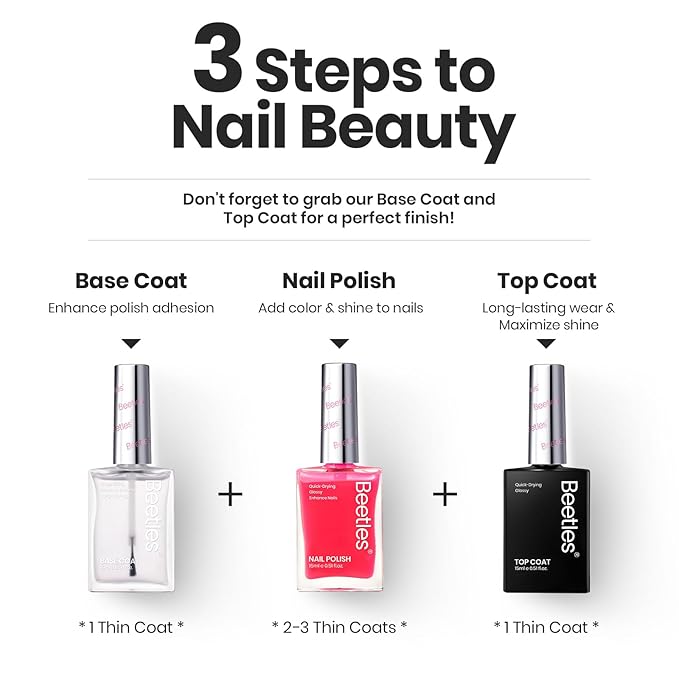 Beetles Neon Nail polish Set, 6 Jelly Colors Bright Rainbow Nail Polish Kit Quick Dry Finger Nail Polish Glossy Shine Nail Lacquer Polish Long Lasting Gifts for Women