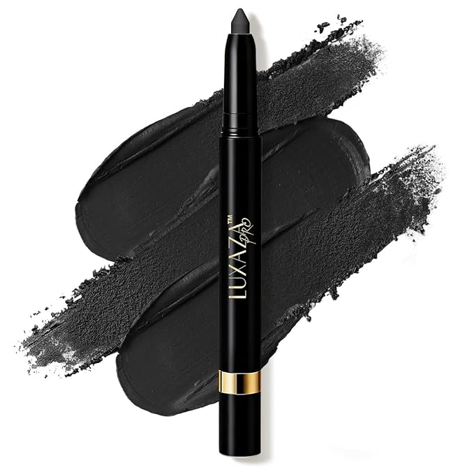 Black Eyeshadow Stick Makeup Set 1PCS, Neutral Shimmer And Matte Cream Eye Shadow Palette, Metallic Bronze Smoky Eyeliner Brightener Crayon Pencil Kit, Ideal Gift for Women -Goth-Gaze
