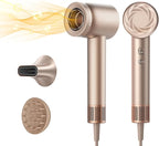 Dreame Glory Mix High-Speed Hair Dryer, Dual Voltage, 3 Magnetic Nozzles, Perfume Infusion, Customized Fragrant Drying, NTC Control, 300M Negative lons, 110,000RPM Motor, 336g Lightweight, Gold