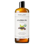 MAYJAM Jojoba Oil Organic USDA Certified 16 Oz, 100% Pure & Natural Jojoba Oils for Skin, Hair, Face, Nails, Body Massage, Cold Pressed Unrefined Carrier Oil for Essential Oils Mixing