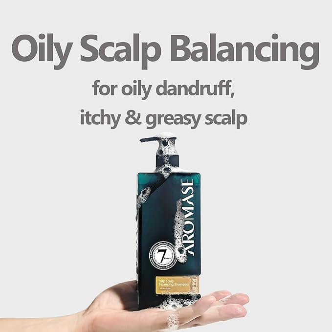 Aromase Oily Scalp Balancing Shampoo (Ideal for oily scalp with dandruff) 14 FL OZ
