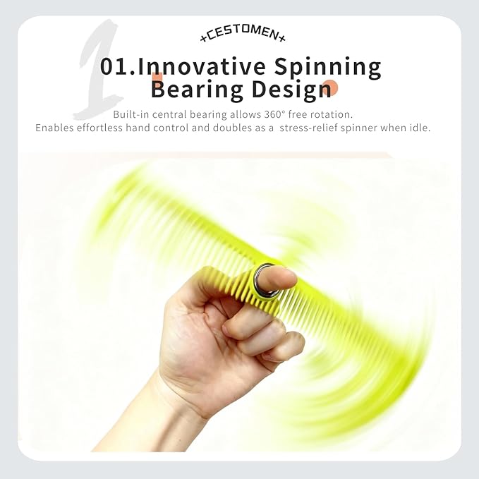 Professional Hair Cutting Comb - Rotatable Design Fine Tooth Barber Combs Anti-Static Styling Comb for Women and Men All Hair Types (Green)