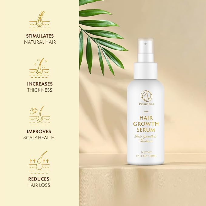 Hair Growth Serum: Rosemary Batana Castor Oil Rice Water Biotin Hair Oils for Hair Growth - Hair Growth Thickening Product - Hair Loss Treatments for Women Men(1.7 Fl Oz (Pack of 2))