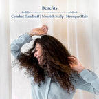 Blue Nectar Tea Tree Oil for Hair | Natural Anti Dandruff Oil for Scalp | Ayurvedic Plant Based Neem Amla Hair Oil (12 Herbs, 3.38 Fl Oz)