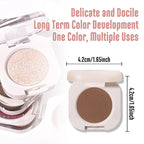 Single Nude Coffee Brown Matte Eyeshadow,Bright Intense Monochrome Eye Shadow,Apply Makeup Easily,Matte Pressed Powder Single Eyeshadow,24 Hour Eye Makeup Longwear Waterproof