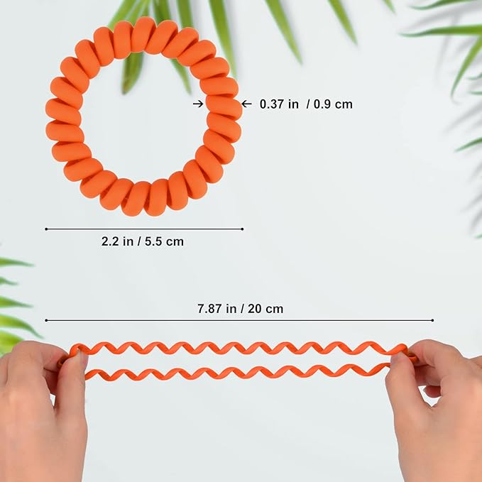 JessLab Spiral Hair Ties for Women, 10-Pack Traceless No-Damage Ponytail Holders, Coils Hair Bands for Girls, Assorted Colors