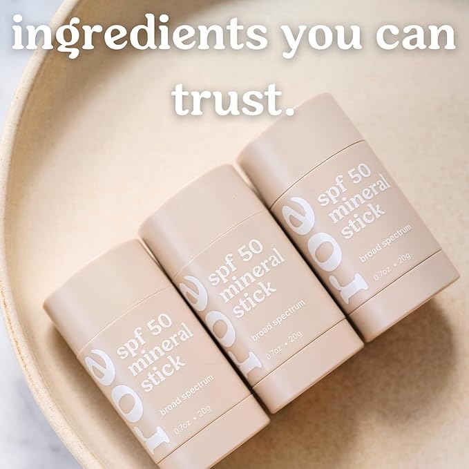 Roe Wellness- Kids Sunscreen Stick For Face & Body Sun Protoction | Reef Safe, Clean Ingredients (SPF 50 Roll-on Stick)