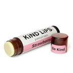 Kind Lips Organic Strawberry Lip Balm 5-Pack – Fruity, Sweet, and Long-Lasting Lip Care • 100% Natural, Clean, Gluten-Free, Grain-Free • Made in USA • Family Value lip chap Set
