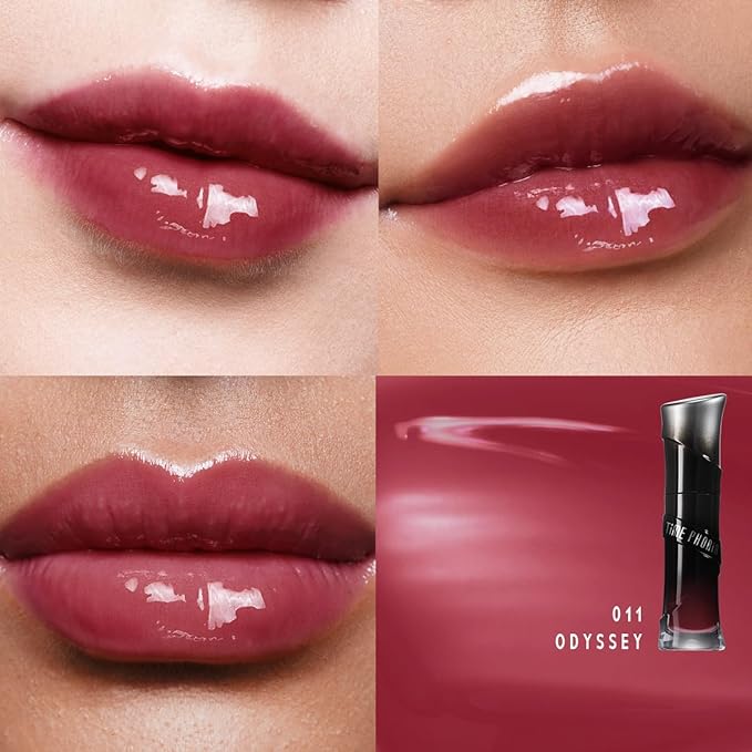 LUNARA FROST 3D LIP GLOSS - Plumping High-Shine Gloss with Hyaluronic Acid | Non-Sticky Glassy Finish | Cooling Sensation | 24H Hydration | Instant Volume Effect (11 ODYSSEY)