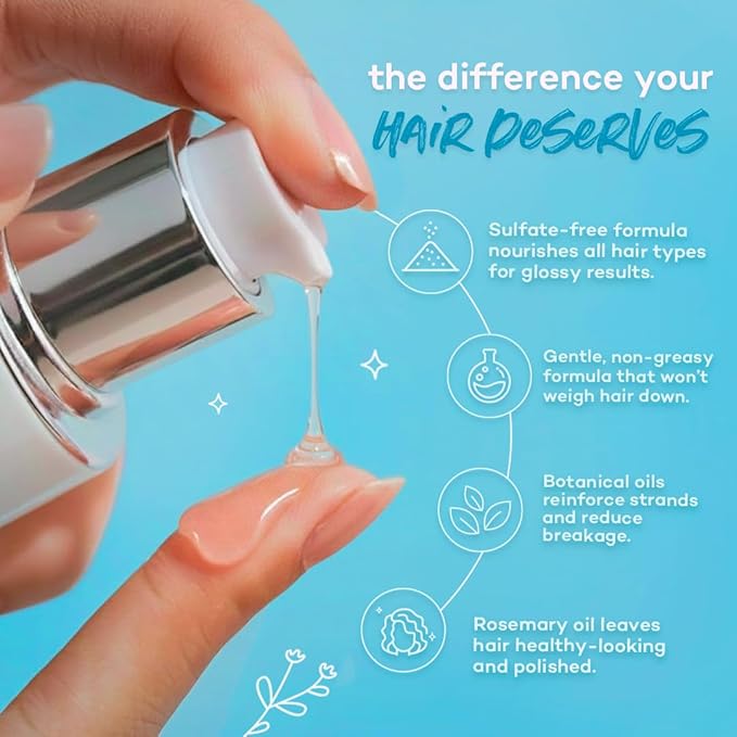 621 by Kika Nieto Rosemary Hair Growth Oil Serum for Thinning and Damage Hair, Frizz and Split End Repair Treatment for All Hair Types, 2oz