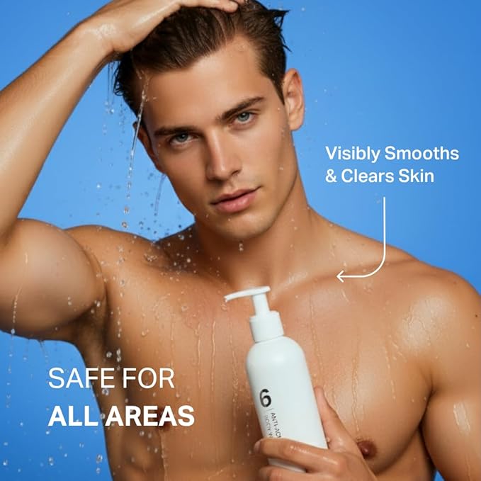 Y'OUR Acne Clearing Body Wash | Gentle & Non-Drying Salicylic Acid Formula | For All-Over Body Use - Smooths Texture & Evens Tone | Clears Bacne & Breakouts for Women + Men, Paraben & Sulfate Free