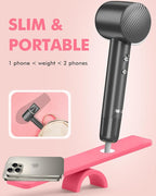 Ionic Hair Dryer - Mera M3, Professional Frizz-Fighting Blow Dryer, 5-Minute Fast Drying, Quiet Lightweight Travel Hairdryer with Snap-On Concentrator for Women