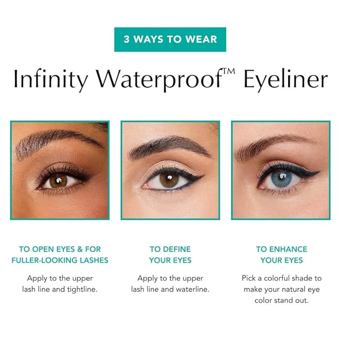 Thrive Causemetics Infinity Waterproof Eyeliner Pencil, Built In Sharpener & Smudge Tip, Long Lasting, Smudge Proof, Hyaluronic Acid & Shea Butter, Vegan & Cruelty Free, Alondra (Aubergine Shimmer)