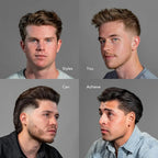 BLUMAAN Wax Fiber For Men - Adds Volume & Controls Hair All Day Hold - Natural Finish For All Hair Types - Original Styling Meraki