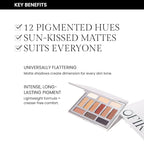 OFIR Shimmer 12-Shade Eyeshadow Palette | Buildable Pigment Adds Depth | Talc Free Eye Shadow Palette Makeup | Lightweight Powder Enhances Radiant Looks (Dune Matte)