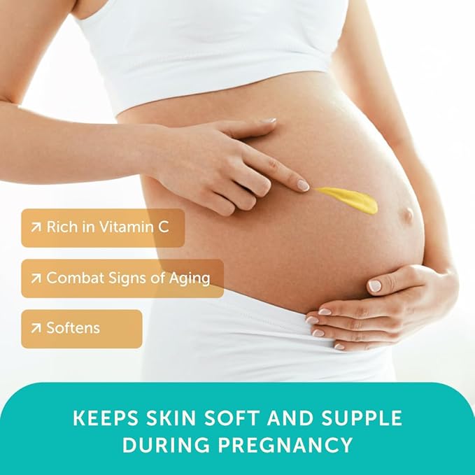 Mambino Organics Oh Baby! Belly Butter, Belly Cream with Shea Butter for Pregnancy, Minimizes Stretch Marks, Vegan, Cruelty-Free, Maternity Skin Care, 2.5 fl oz