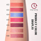 Kaely 2-in-1 Royal Blue Metallic Lipstick and Lip Liner Makeup, Shimmer Liquid Metallic Lipsticks for Women, Glitter Lip Gloss Stain Long Lasting Waterproof Smudge Proof 24 Hour, Cruelty-Free 24