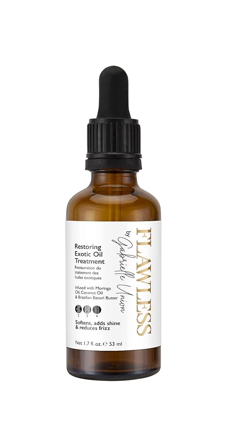 Flawless by Gabrielle Union Restoring Exotic Oil Treatment for Natural Coily Hair, 1.7 OZ