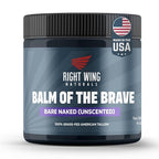 Right Wing Naturals Handmade Grass-Fed Beef Tallow for Skin - Moisturizing Beef Tallow Balm - Face & Body Butter for Soft, Smooth Skin (4oz, Bare Naked Unscented)