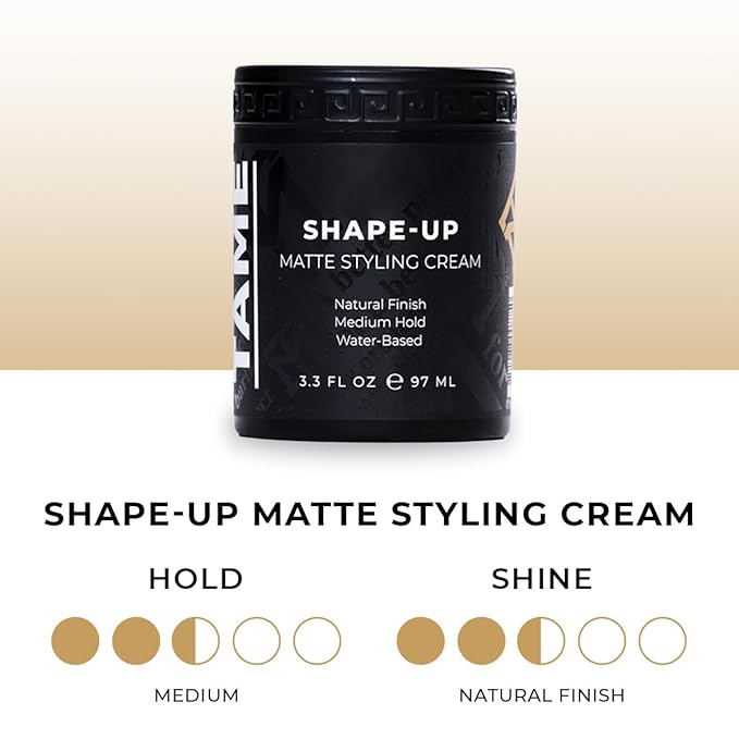 MANE TAME Shape-Up Matte Styling Cream 3.3oz.