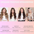 2 Pack Texture Comb, Volumizing Wide-Tooth Hair Styling Combs, Textured Styling Comb for Volume, Fringe Parting Stylingg Accessory, for Men & Women (Grey, Pink)