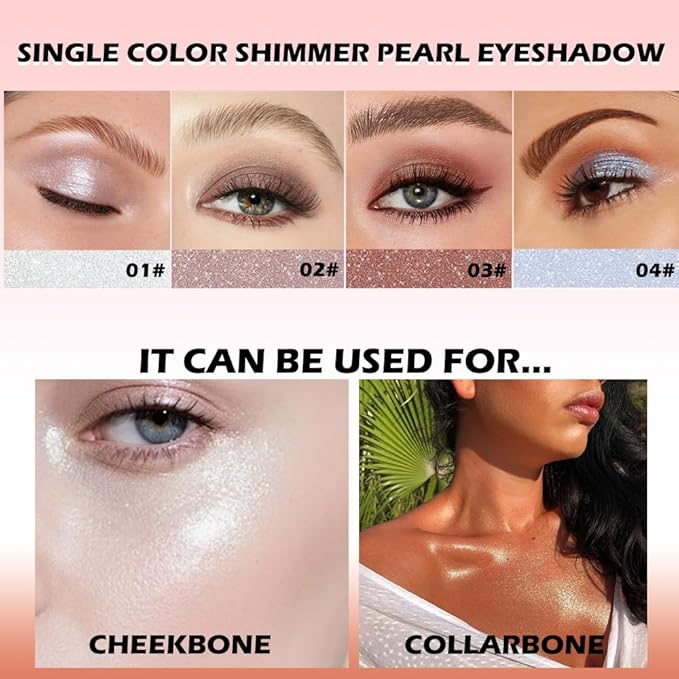 Red Brown Shimmer Single Eye Shadow Palette Makeup with Mirror,Neutral Powder Monochrome Eyeshadow for Older Women,Waterproof Long Lasting Naturing-Looking sombras para ojos