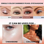 Red Brown Shimmer Single Eye Shadow Palette Makeup with Mirror,Neutral Powder Monochrome Eyeshadow for Older Women,Waterproof Long Lasting Naturing-Looking sombras para ojos