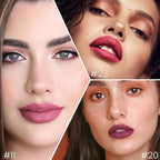 evpct 3Pcs Rose Maroon Plum Red Matte Long Lasting Wear Lip Liner Pencils Makeup Set for Shaping & Sculpting Lips, No Transfer Waterproof Pigmented Lip Liner Crayon lipliners Lipstick Pencil 11+20+23