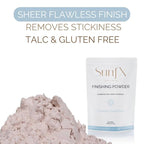 SunFX Post Spray Tan Translucent Finishing Powder | Talc Free | Sunless Tanning Setting Powder | Shimmer | Cheeky-Sunshine - 1lb