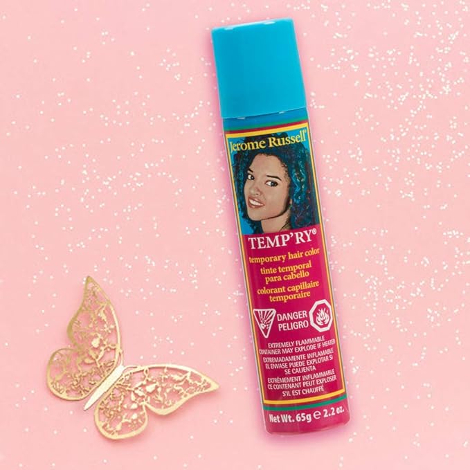 Jerome Russell Temp'ry Spray-on Green Hair Color, 2.2oz x 3 pack