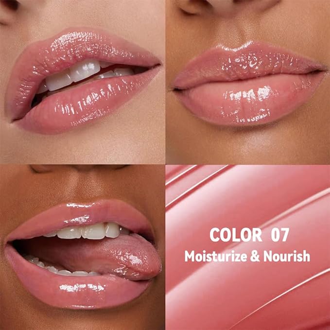 1Pc Pale Pink Butter Lipstick Tinted Lip Balm, Shine Moisturizing Plumper Lipstick for Women, Natural Nourishing Hydrating Lip Gloss Stain for Dry Lips, Lightweight Lip Liner Care Vegan Makeup