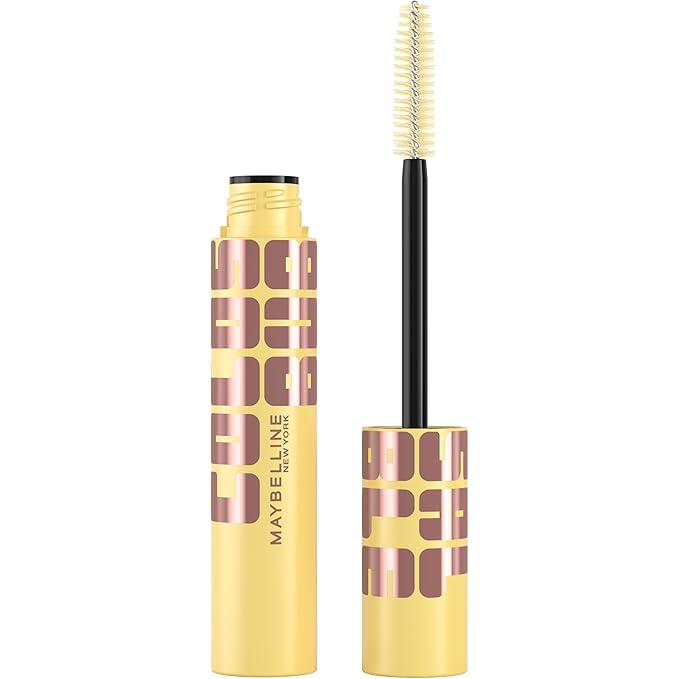 Maybelline The Colossal Bubble Washable Mascara, Buildable Mascara Volume and Length Formula for Bold, Separated Lashes, Very Black, 1 Count