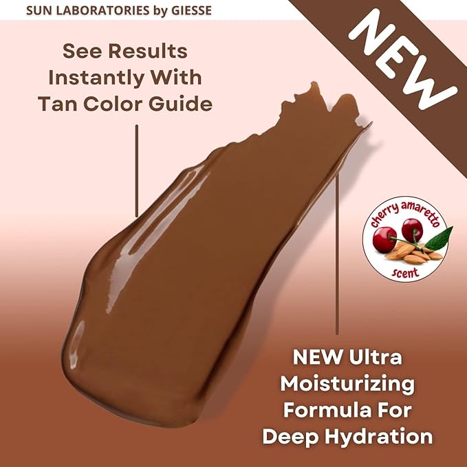 Sun Laboratories By Ultra Dark Self Tanning Lotion 4 oz - Organic Sunless Tanner for Dark Tones, Long Lasting Sun Labs Sun Self Tanner, Ideal for Tanning Bed and Sunless Tanning
