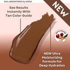 Sun Laboratories By Giesee Tan Overnight Self Tanning Lotion 8 oz 2 Pack, Self Tanning Lotion, Self Tanner, Tanning Lotion, Odorless, Non-Toxic, Medium, Light & Fair Skin, Face & Body