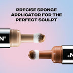 Sacheu Liquid Contour STAY-N Long Wear Bronzer Cream Contour Makeup — Long Lasting, Blendable, & Lightweight Formula — Vegan & Cruelty-free, Giving Sass