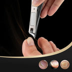 2 Pack Ingrown Nail Clippers - Sharp Slanted Angled Nail Trimmers for Adult, Stainless Steel Fingernail & Toenail Clippers for Thick Nails（Silver）