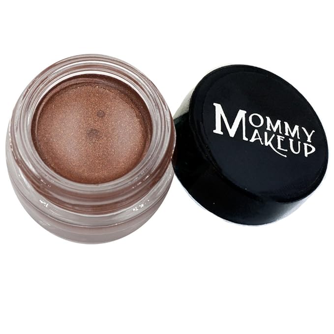 Mommy Makeup Waterproof Stay Put Gel Eyeliner Pot with Micropigments - Smudge-Proof, Long Lasting, Highly Pigmented Cream Eye Liner, 0.14 oz (Chocolate Sizzle)