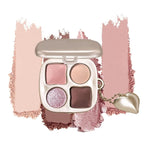 Multi-Finish Eyeshadow Palette, Matte Shimmer Metallic Eye Brightening Palette with Silky Smooth Powder, Fine Shimmer Duochrome Sparkle, Long-Lasting Blendable Shadows for Aegyo-Sal Highlight-2#