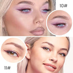 Kaely 2Pcs Light Dark Purple Angled Gel Eyeliner Pencil, Violet Lavender Plum Eyeliner for Green Eyes, Face Paint Eye Black Stick Waterproof Smudge Proof, Gothic Halloween Makeup, Cruelty-Free