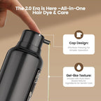 Limer Hair Dye Shampoo, Coffee Color 6-in-1 Natural Herbal Hair Color Shampoo, Semi-Permanent Gray Coverage with Pleasant Scent, Ammonia-Free Formula for Women & Men (460ml/15.55fl oz)