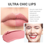 Nude Lip Stick,Matte Cream Lipstick Set for Women,Long Lasting Waterproof Smudge Proof Velvet lipsticks Crayon,Lip Makeup Kit Travel Size,Vegan & Cruelty-free (Pack of 1)