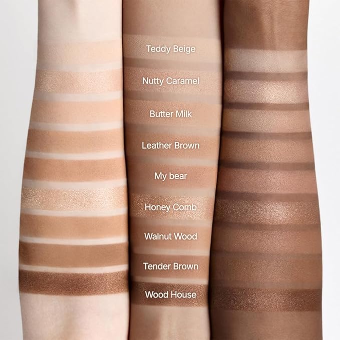 dasique Shadow Palette #28 Brown Bear l 9 Pigmented Eyeshadows Blendable Natural Look l Korean Makeup l Eye shadow palette l Long Lasting Naturing Looking