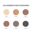 Nudes Series Mini Eyeshadow Palette, Velvety Matte Finish, 6 Nude Taupe & Brown Neutral Eye Shadows, Travel Friendly Size, Vegan, Cruelty-free,Long-lasting