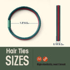 EasYoung Braided Mens Hair Ties For Men, For Buns Curly Thick Dense Hair Elastic Hair Ties For Guys, No damage No Crease Breakage, 9 Count (Pack of 1)