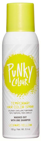 Punky Temporary Hair Color Spray – Leopard Yellow, Instant Vivid Temporary Hair Dye for Women, Wash Out, Hair-Color Spray, 3.5 oz