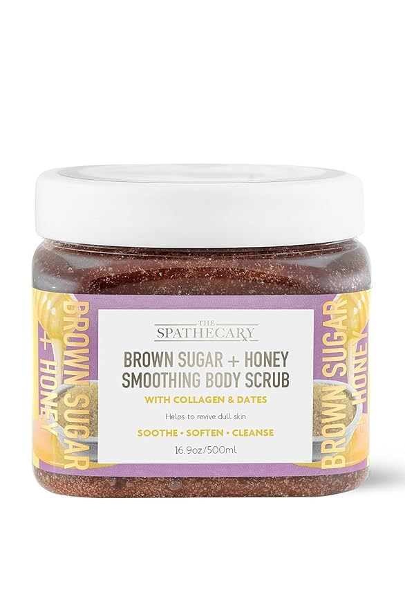 Body Scrub, Exfoliating-Nourishing-Refreshing-Smoothing Body Care 21 oz. (21 oz, Brown Sugar + Honey)