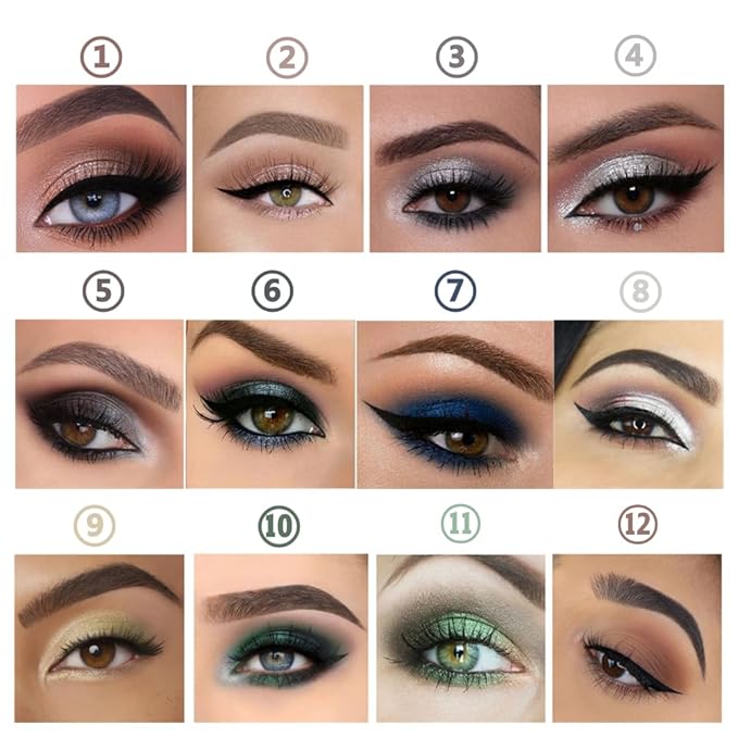 Caramel Eyeshadow Stick Makeup, Cream Shimmer Eye Shadow Pencil, Hypoallergenic Waterproof Long Lasting Crayon, Smooth Glitter Primer Palette Eyeliner Make up