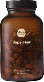 Moon Juice SuperHair Hair Growth Vitamins for Women & Men with Biotin & Saw Palmetto - Clinical Strength Multivitamin Hair Supplement for Healthier, Stronger, Thicker Hair, 120 Capsules - 30 Servings