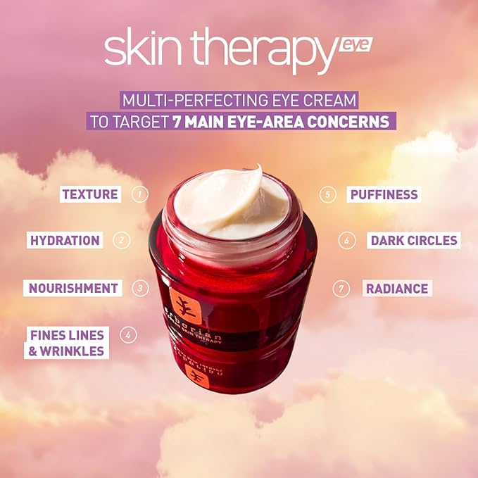 Erborian Skin Therapy Eye Cream, Multi-Perfecting Anti-Aging, Illuminates, De-Puffs, Firms, Hydrates With Caffiene, Lightweight, Korean Skincare, 15mL